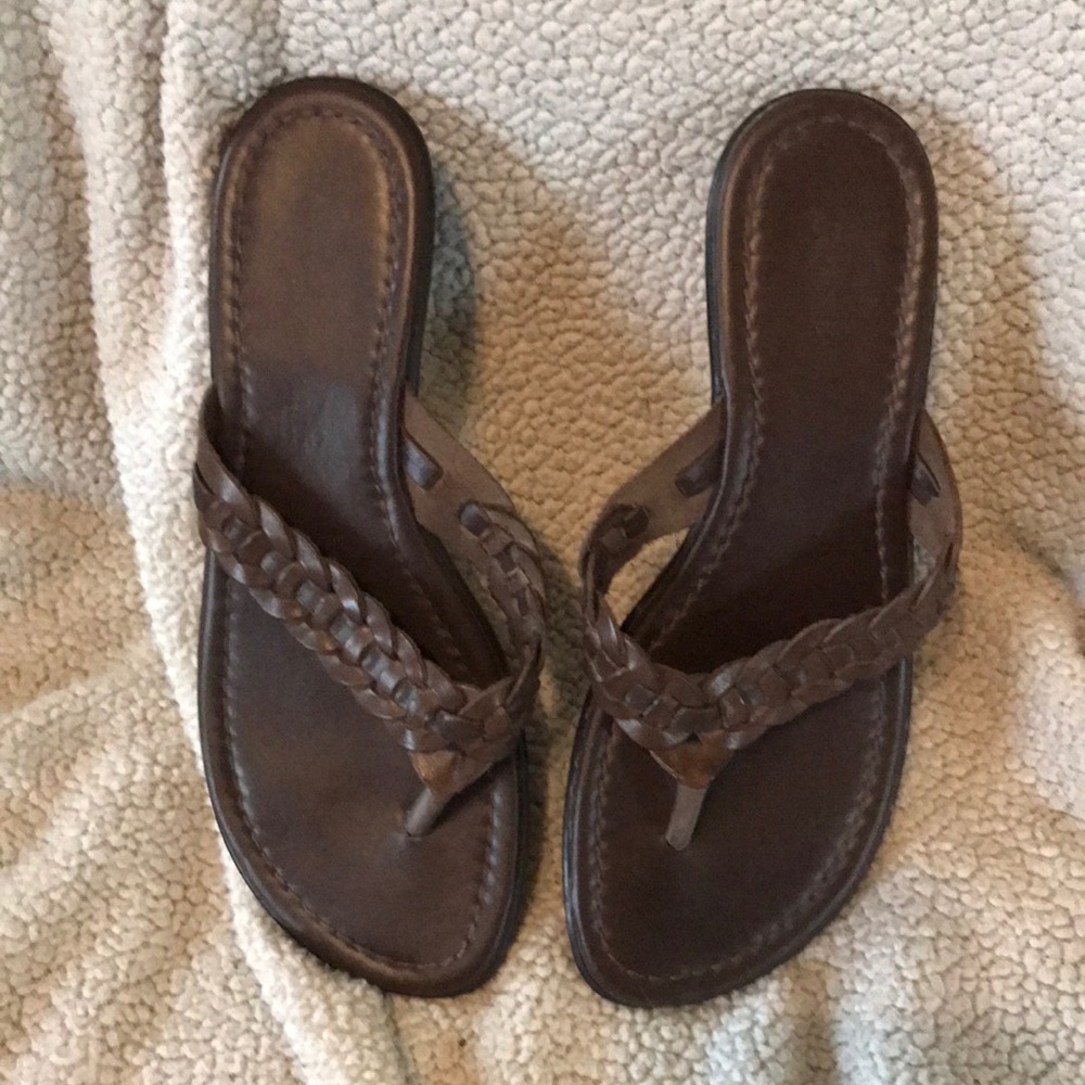 St. John’s Bay wedge braided sandal size 8